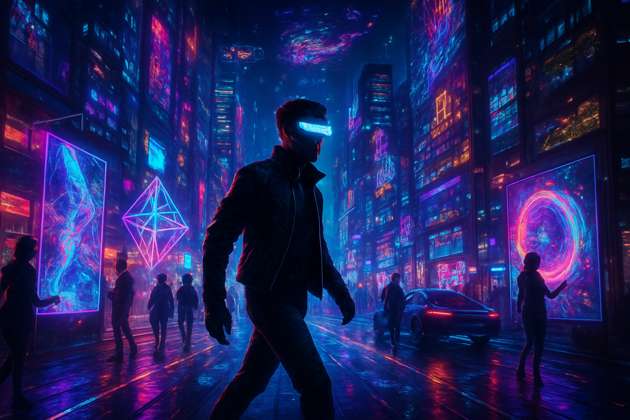 Neon Canvas City - Jabali AI Poster