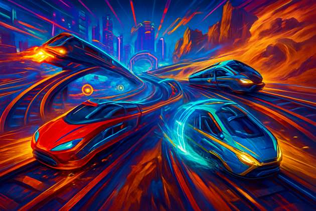 Rail Rush Rivals - 3D Racing by Jabali AI