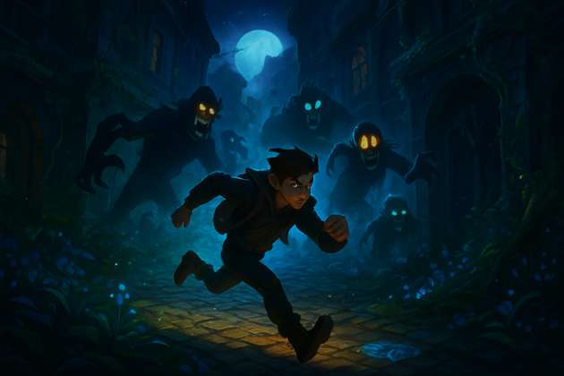 Night City Pursuit - Jabali AI Poster