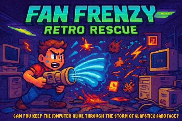 Fan Frenzy: Retro Rescue - Jabali AI Poster
