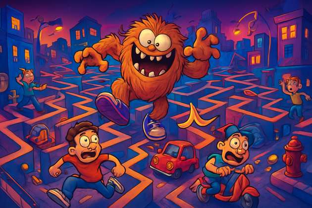 scary funny game - Jabali AI Poster