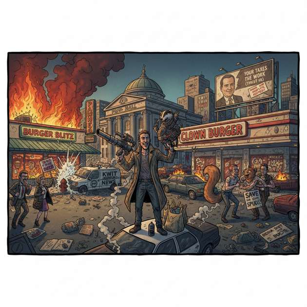 Suburban Apocalypse - Jabali AI Poster