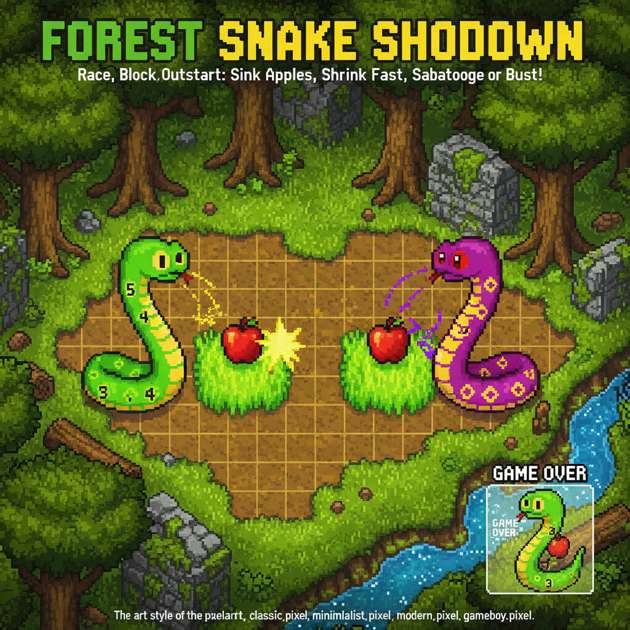 Forest Snake Showdown - Jabali AI Poster