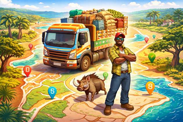 Mozambique Truck Freeland - Jabali AI Poster