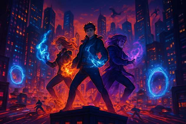 Arcane City Surge - Jabali AI Poster