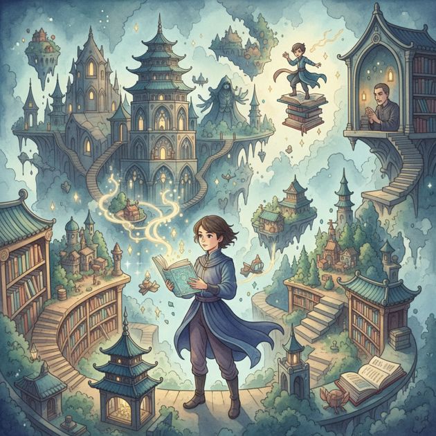 Tomes of Boundless Realms - Jabali AI Poster