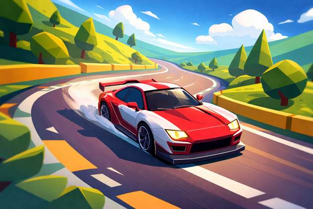 Turbo Drift Racer - Jabali AI Poster