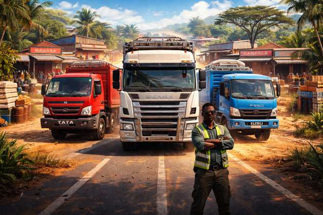 Uganda Truckers: Roads and Rigs - Jabali AI Poster