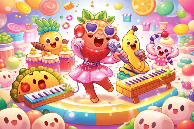 Coro das Frutas e Comidas - Jabali AI Poster