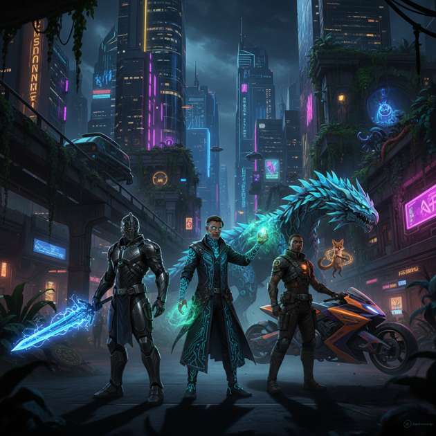 City of Arcane Unity - Jabali AI Poster