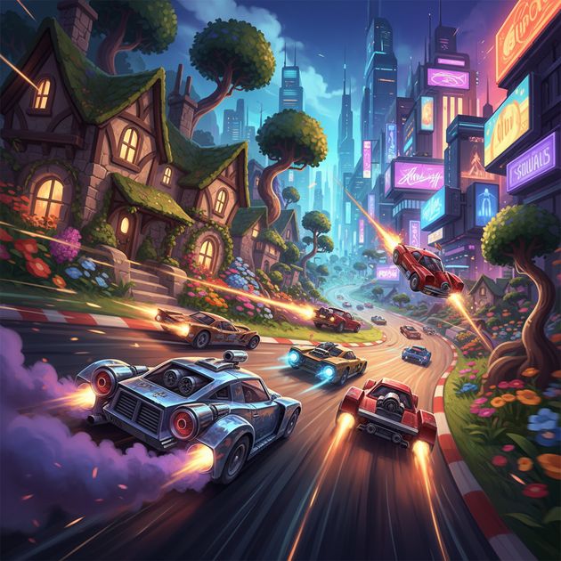 Velocity Rivals: Urban Clash - Jabali AI Poster