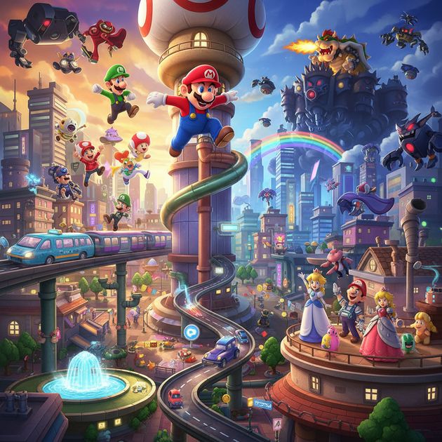 Mario City Spark - Jabali AI Poster