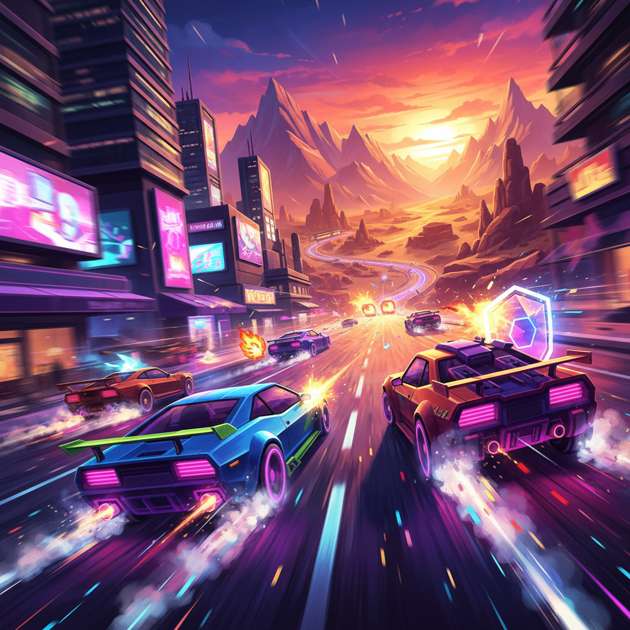 Neon Rivals: Turbo Combat - 3D Racing by Jabali AI