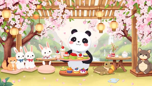 Mochi’s Bamboo Café - Jabali AI Poster