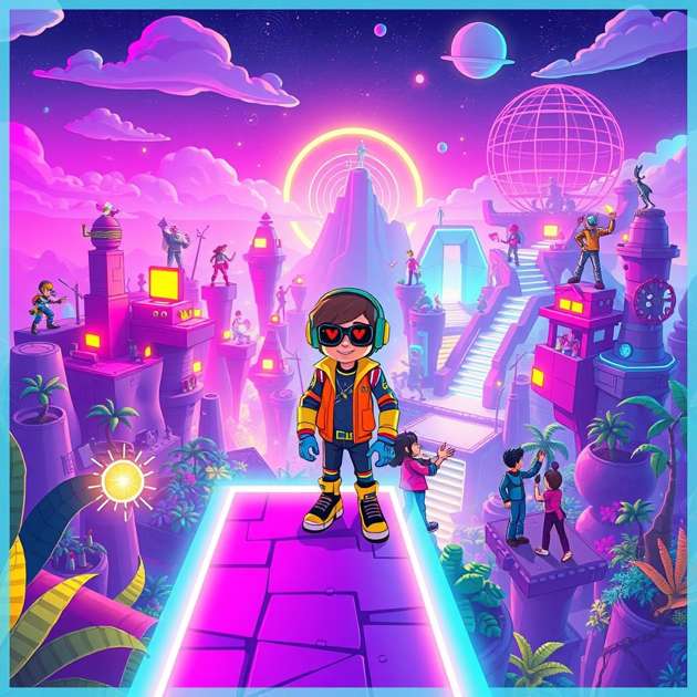 Neon Gridbuilders - Jabali AI Poster