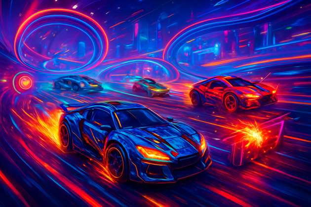 Neon Arena: Turbo Clash - 3D Racing by Jabali AI