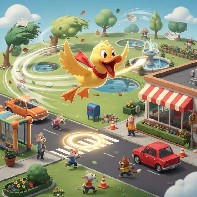 Pato ao Vento - Jabali AI Poster