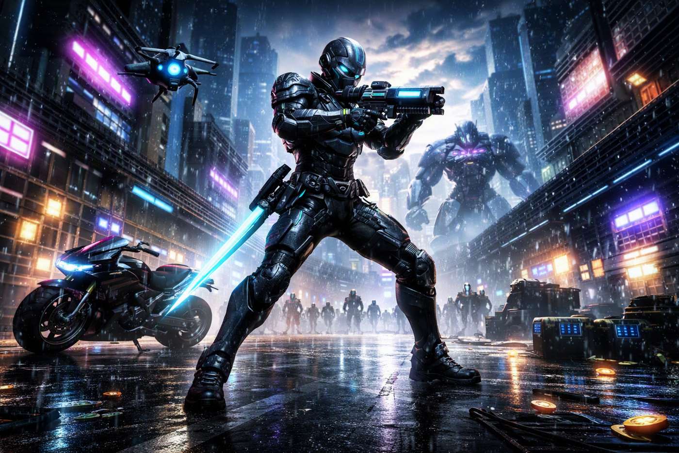 Neon Vanguard game artwork