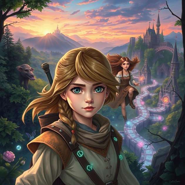 Sisters of the Shifting Realm - Jabali AI Poster