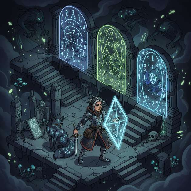 Crypt of Calculus - Jabali AI Poster