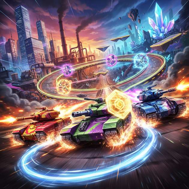 Tank Rush: Battle Circuit - 3D Racing by Jabali AI