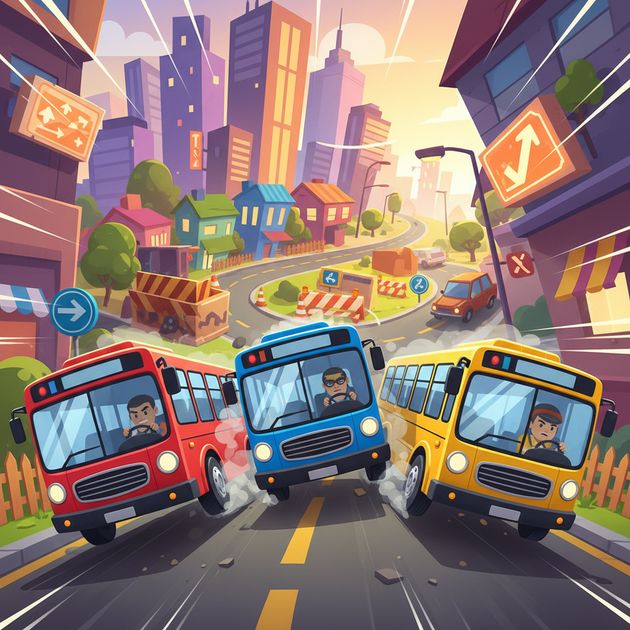 Bus Blitz: Skill Racers - Jabali AI Poster