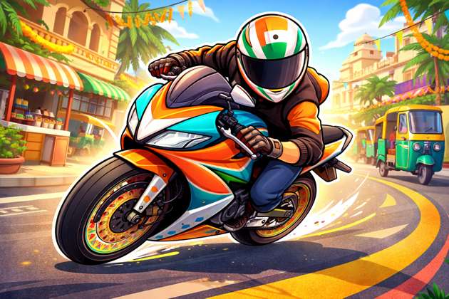 Indian Bike Upload Rush - Jabali AI Poster