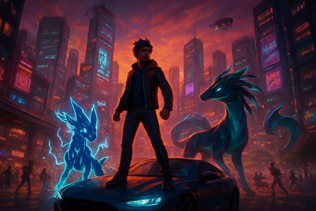 Urban Creature Fusion - Jabali AI Poster