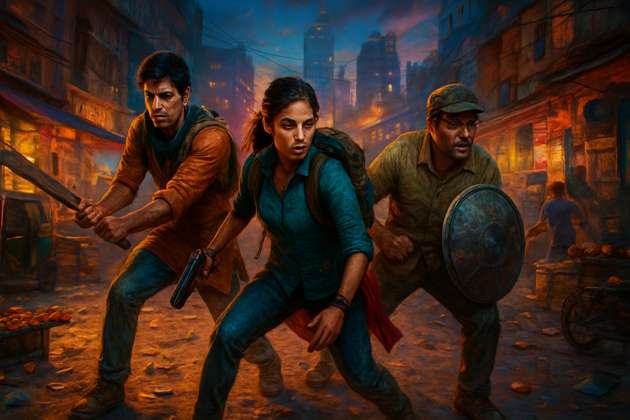 Street Survival: India Battlegrounds - Jabali AI Poster