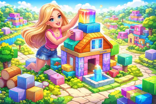 Barbie Blocktopia - Jabali AI Poster