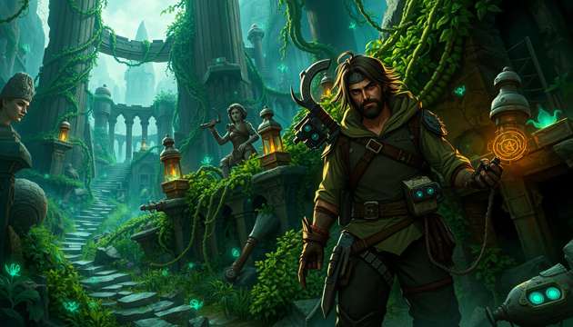 Treasures of Altherra’s Depths - Jabali AI Poster