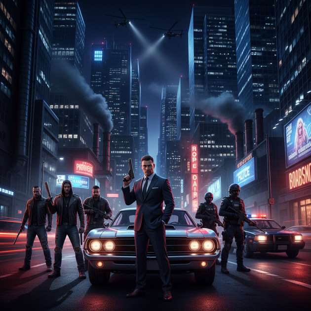 City of Vice - Jabali AI Poster