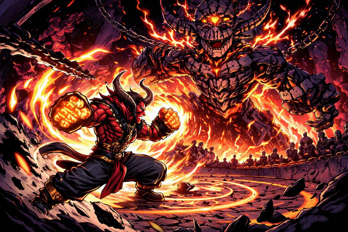 Demon Clash Layers game artwork