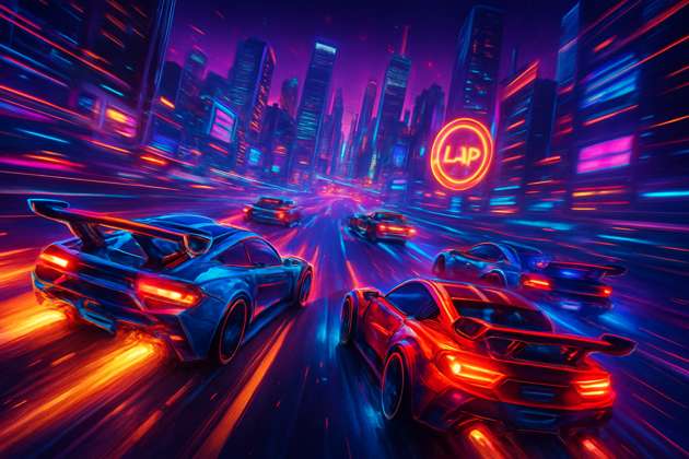 Neon Rivals: Skyline Showdown - Jabali AI Poster