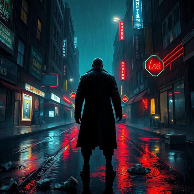 Neon Vendetta Tycoon - Jabali AI Poster