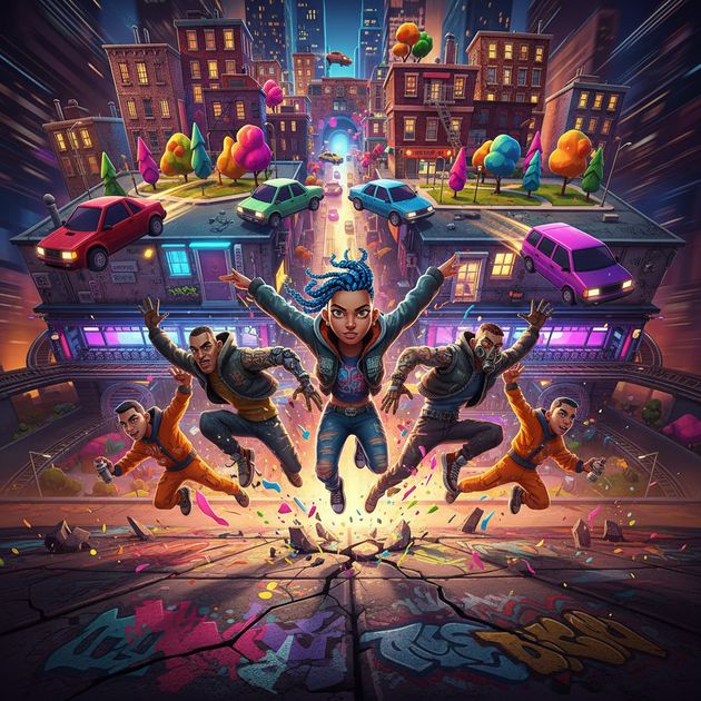 Urban Rush Rebellion - Jabali AI Poster