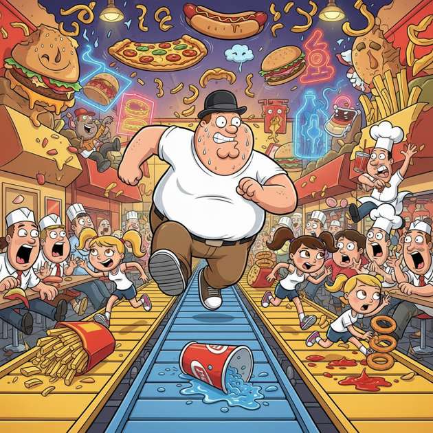 Matt's Fast Food Frenzy - Jabali AI Poster
