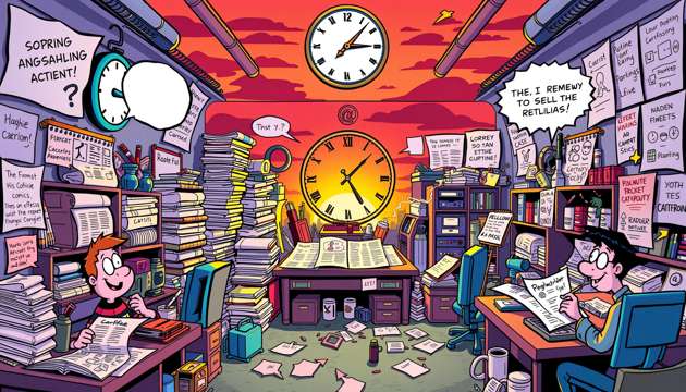 Comic Chaos Deadline! - Jabali AI Poster