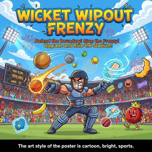 Wicket Wipeout Frenzy - Jabali AI Poster