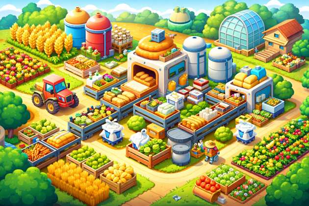 Idle Farm Factory - Jabali AI Poster