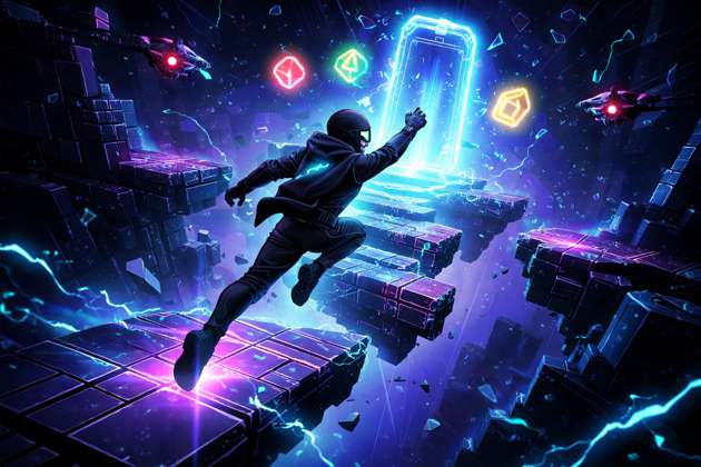 Neon Horizon: Lost Grid - Jabali AI Poster