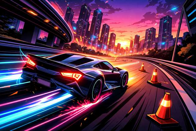 Turbo Drift Rush - Jabali AI Poster