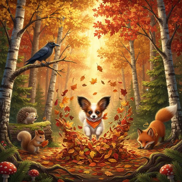 Paws & Leaves: Woodland Whimsy - Jabali AI Poster