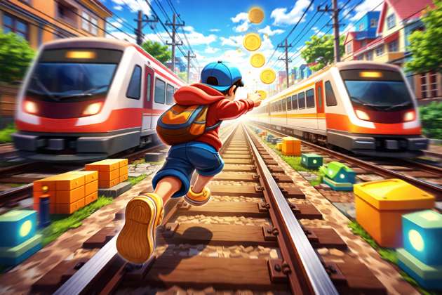 Rail Rush 3D - Jabali AI Poster