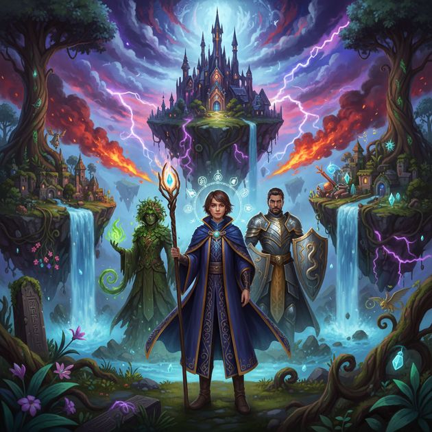 Chronicle of the Rune Weaver - Jabali AI Poster