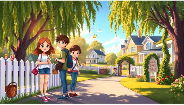 Summer on Rosewood Lane - Jabali AI Poster