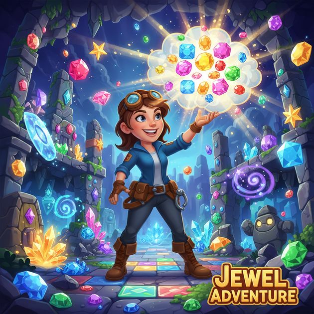 Gem Quest Saga - Jabali AI Poster