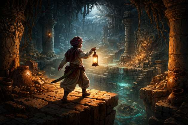 Mystery Beneath Persia - Jabali AI Poster