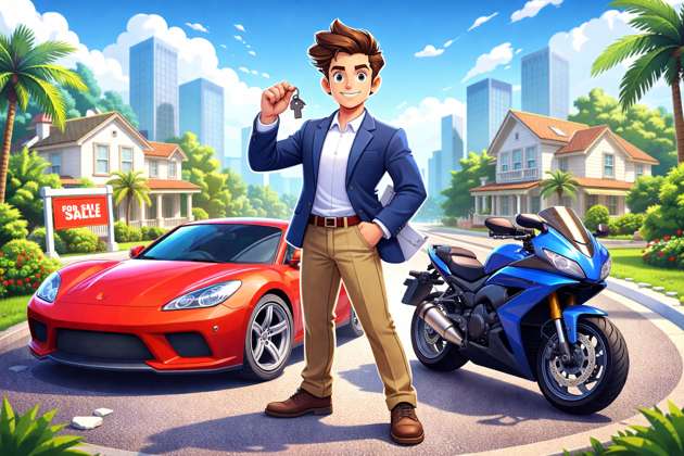 Street Riders Realty Rush - Jabali AI Poster