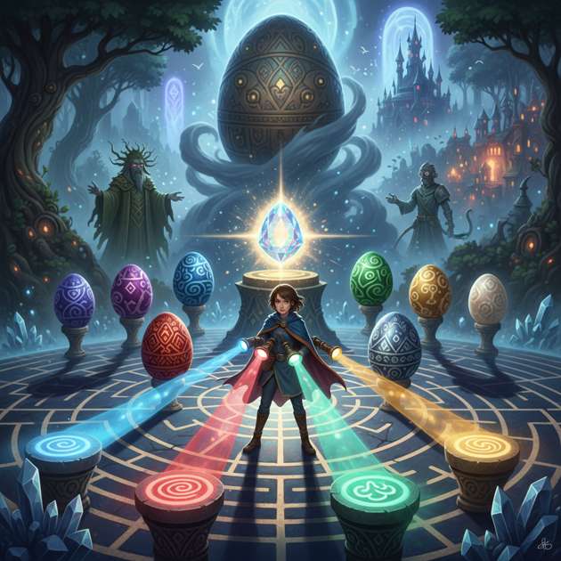 Maze of Elemental Light - Jabali AI Poster